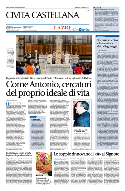 Avvenire - pagina diocesana del 25/06/2023